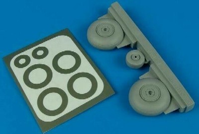 Aires Hobby 1/48 C47 Masques Roues Peinture pour Tsm 4446