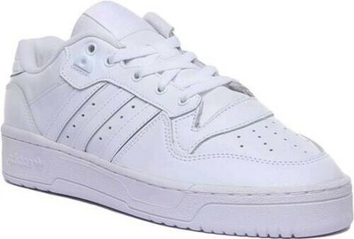 Adidas Rivalry Niedrig Herren Leder Turnschuhe Weiß Größe UK 6 12