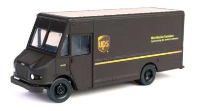 WALTHERS  SCENEMASTER  UPS DELIVERY VAN  MORGAN OLSON 1/87 HO PLASTIC