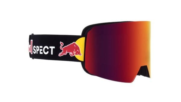 Red Bull Spect LINE 01 Mens Womens Ski Goggles Plastic Mono Shield Black