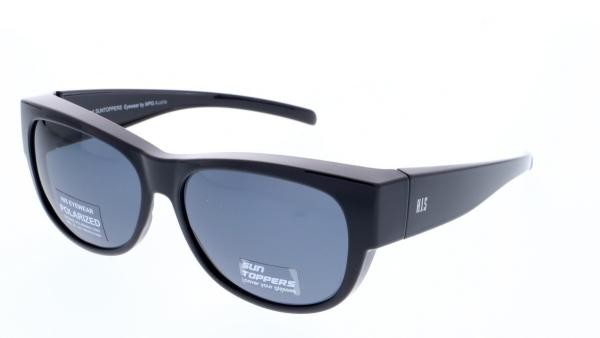 HIS POL HP79102 3 Herren Damen Sonnenbrille Kunststoff Rund Schwarz