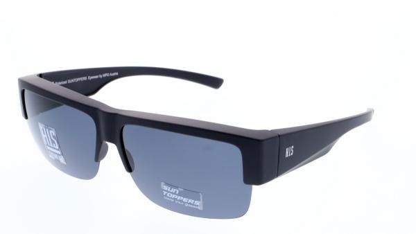 HIS POL HP79101 1 lunettes de soleil hommes femmes plastique ovale noir