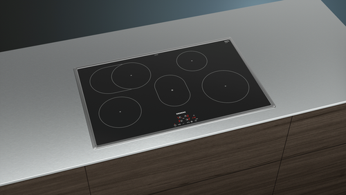 SIEMENS EH845BFB1E Induktionskochfeld autark Breite 80cm Edelstahlramen