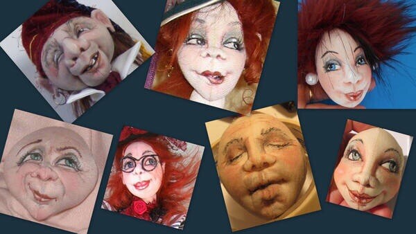 Cloth Doll Tutorial “Needle Sculpting Faces” by Sharon Mitchell