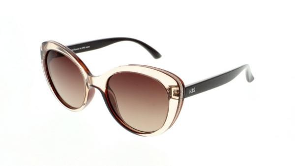 HIS POL HPS08108 2 lunettes de soleil pour femmes en plastique Cat Eye marron