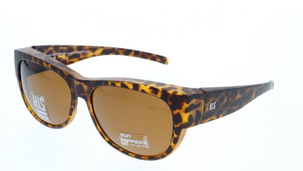 HIS POL HP79102 2 lunettes de soleil hommes femmes plastique rondes marron