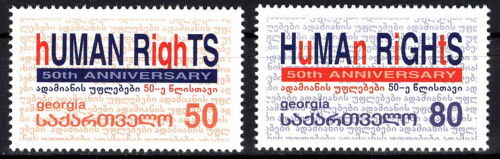 Georgien - Menschenrechtskonvention Satz postfrisch 2000 Mi. 356-357