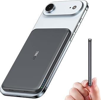 Ultra-Slim Wireless Power Bank 5000mAh Magnetic Portable Charger for iPhone