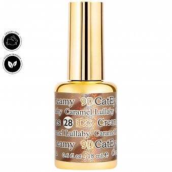 DND DC 9D Cat Eyes Gel Polish #28 - Caramel Lullaby