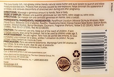 Queen Helene Natural Cocoa Cr&egrave;me Cocoa Butter 15 Ounce