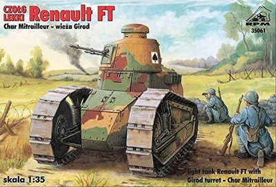 RPM 1/35 First World War Renault FT17 light tanks Jirodo turret machine gun type