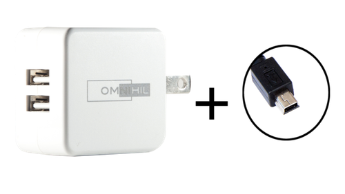 OMNIHIL USB Charger and Cable for Cygolite Expilion 850 USB