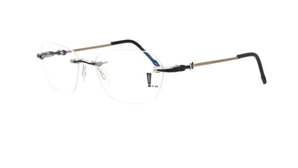 switch it SIG3308 Men's Women's Eyeglasses Metal Oval GoldBlack