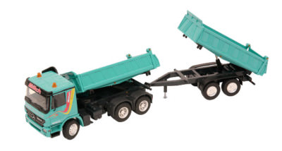 Conrad 40149-01 Mercedes 3-Axle Multi-Dump w/Trailer Gilch 1/50 MIB