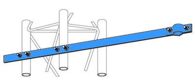 Genuine ROHN UHF25G Side Arm Mount for ROHN 25G Tower (Rohn 25 Series). Buy it now for 44.95