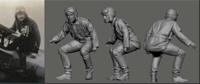 Peddinghaus 3D Print 1/48 48497 WWI French Balloon Busters Coiffard