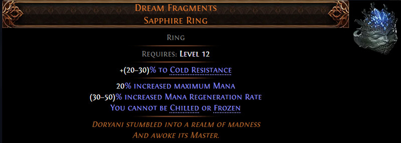 👾 1X Dream Fragments Sapphire  | PATH OF EXILE