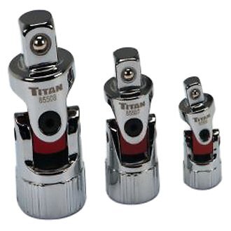Titan Tools Mixed Drive Size U-Joint Socket Adapter Set 3 Pieces