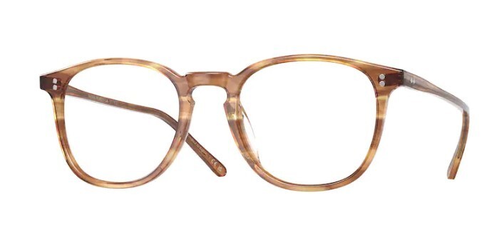 Pre-owned Oliver Peoples 0ov5491u Finley 1993 1744 Hinoki Tortoise Unisex Eyeglasses In Clear