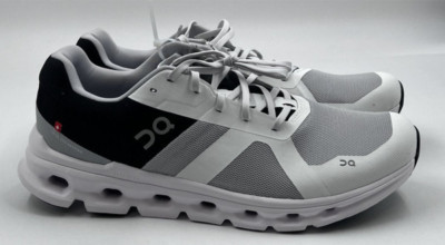MENS ON CLOUD CLOUDRUNNER RUNNING SHOES GLACIER/BLACK SIZE 13 EU 48