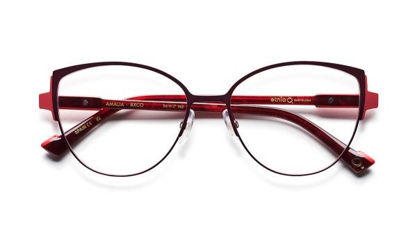 EtniaBarcelona AMALIA BXCO Damen Brille Metall Rund Rot