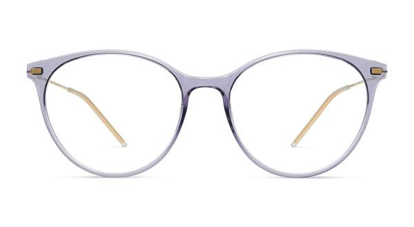 Lool ZEFI PUGD Women's Glasses Plastic Round Gun