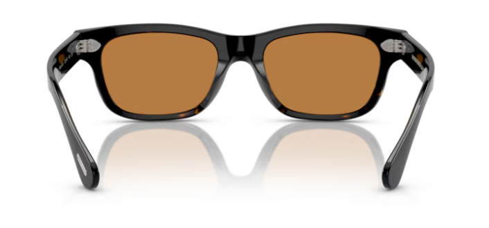 Pre-owned Oliver Peoples Rosson Sun Ov5540su 172253 Black/cognac Gradient Men's Sunglasses In Brown