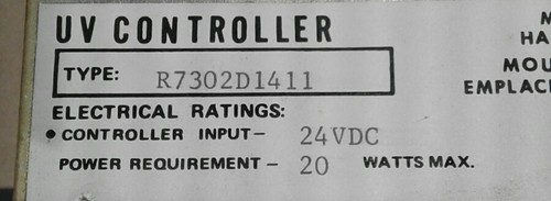 Det Tronics AOI Supervised Ultraviolet Fire Detection System  R7302D1411 #206TW