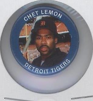 1984 Fun Foods Buttons - Chet Lemon #97