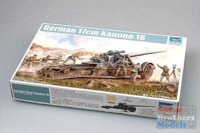 TRP02313 1:35 Trumpeter German 17cm Kanone 18 Heavy Artillery Gun #2313