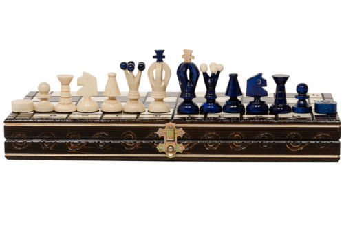 Buy Folding Magnetic Round Shape Chess Set In Sheesham Wood
