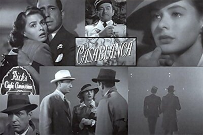 Casablanca Poster Collage Old Movie Art Poster Print 36x24