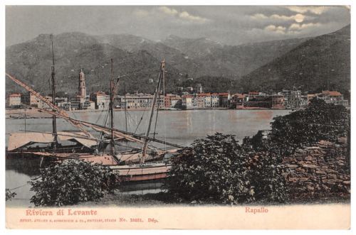 Mosaic Postcard of Ravenna Harbour VI Century Boat Art Italy