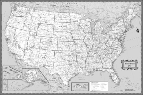 Poster, Many Sizes; Map Of United States Of America 1920 | eBay