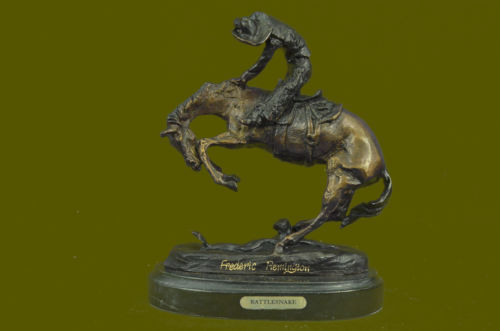 Oil painting Frederic-Remington-The-Scout horseman horse in