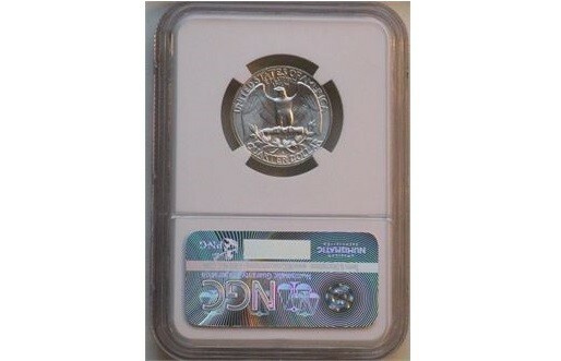1960 D WASHINGTON QUARTER NGC MS65 NICE TONING!!
