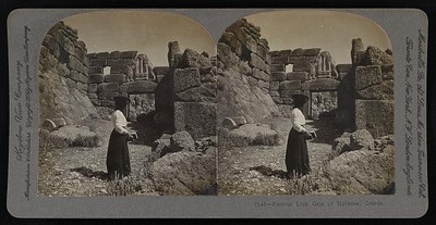 Photo:Famous Lion Gate of Mycenae,Greece