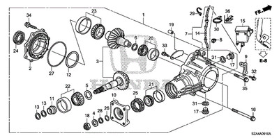 Genuine Honda O-Ring (120.7X2.4) (Nok) 91303-RDK-003
