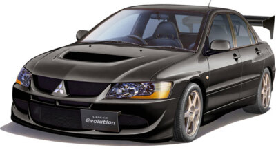 1/24 Inch-up Mitsubishi Lancer Evolution VIII GSR (w/GT-W