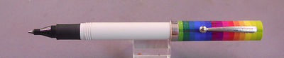 Sheaffer Vintage No-nonsense Ball Pen--Multi color cap with white barrel--NEW