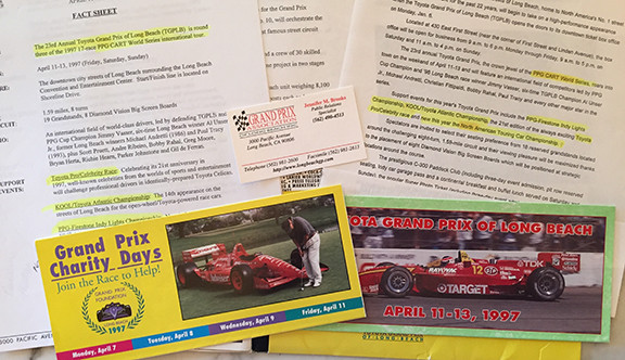 Toyota Long Beach Grand Prix Media Press Kit 1997PPG Cart World Series Indy Car