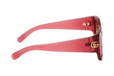Pre-owned Gucci Gg1599sa - 003 Red Sunglasses In Brown