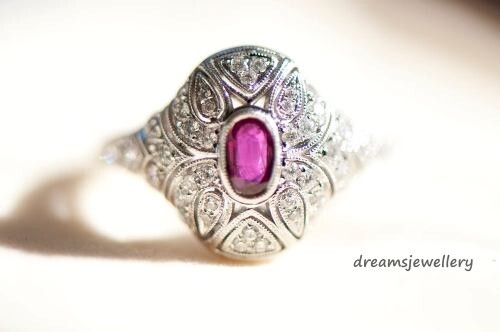 1.40CT Oval Cut Real Pink Sapphire Engagement Jewelry Ring 14K White Gold Finish