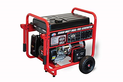 All Power America 10000 Watt Dual Fuel Generator w/ Electric Start, APGG10000GL