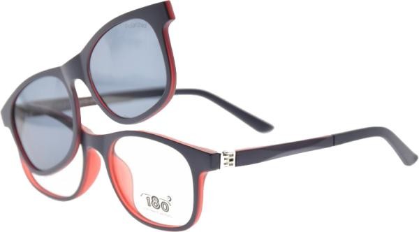180 57200417 Blau Kinder Brille Kunststoff Oval BlauRot