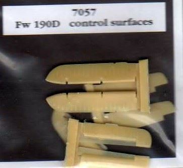 AIRES HOBBY 1/72 FW190D CONTROL SURFACES FOR HSG D 7057