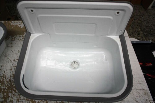 Waschbecken Ausgussbecken B-Ware FÃ¼R Garten, Keller, WeiÃ, Mit ÃBerlauf