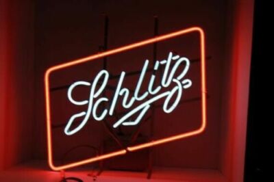 Cerveza Schlitz Neon Sign Gift Artwork Bar Shop Glass Lamp 17''