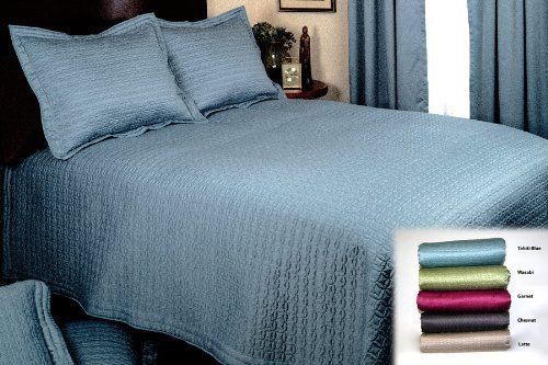 UPC 848342000728 product image for Epoch Hudson Street Ancient Coin King 3 Pc Tahiti Blue Micro Sateen Quit Set | upcitemdb.com