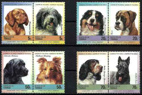 Timbres Chiens Nukulaelae Tuvalu 33/40 ** (53795bh)